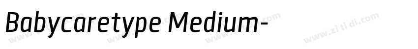 Babycaretype Medium字体转换
